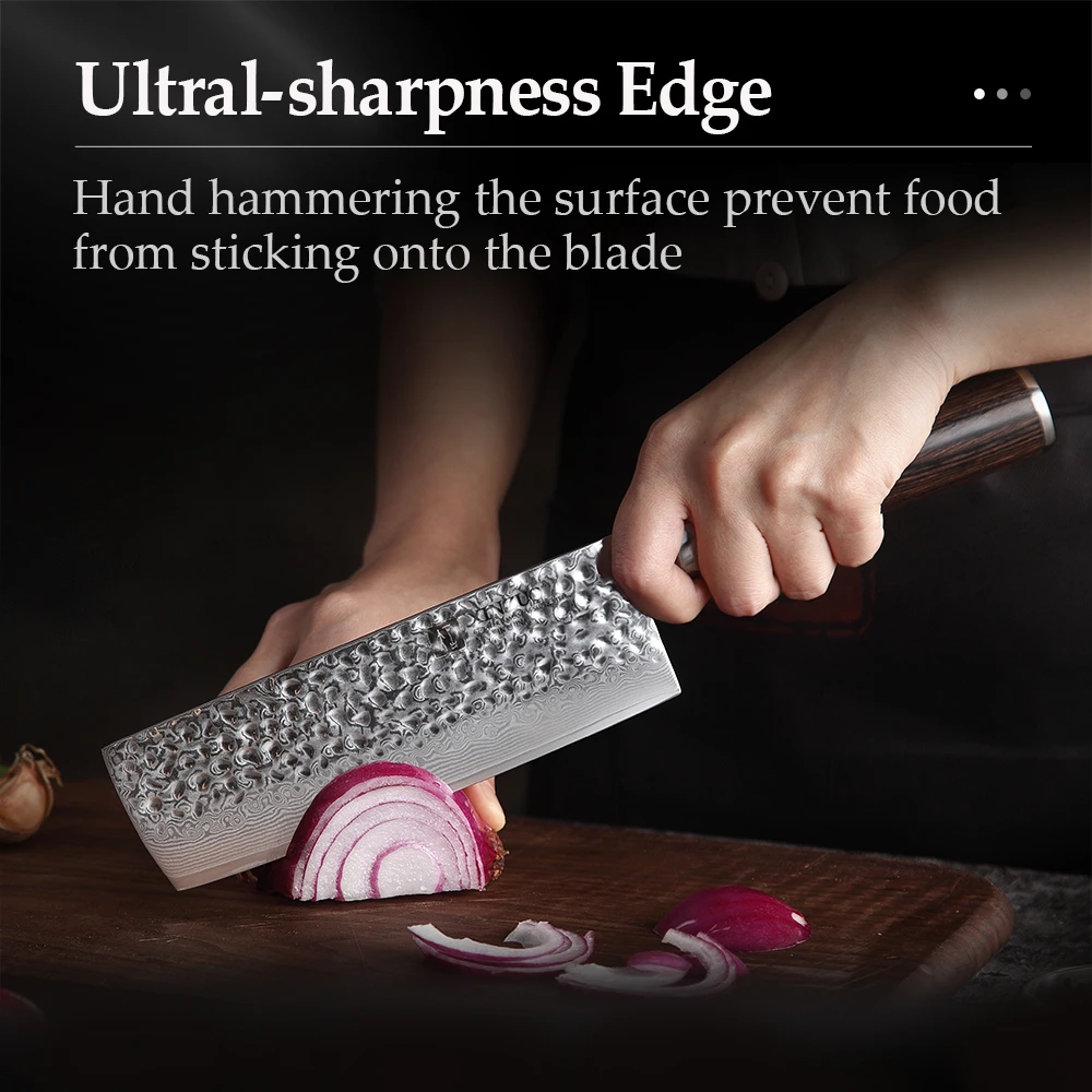 XINZUO 6.8 inch Slicing Knife 67 layer Damascus Stainless Steel Kitchen Knife Hot Selling Home Chef Knife Pakkawood Handle