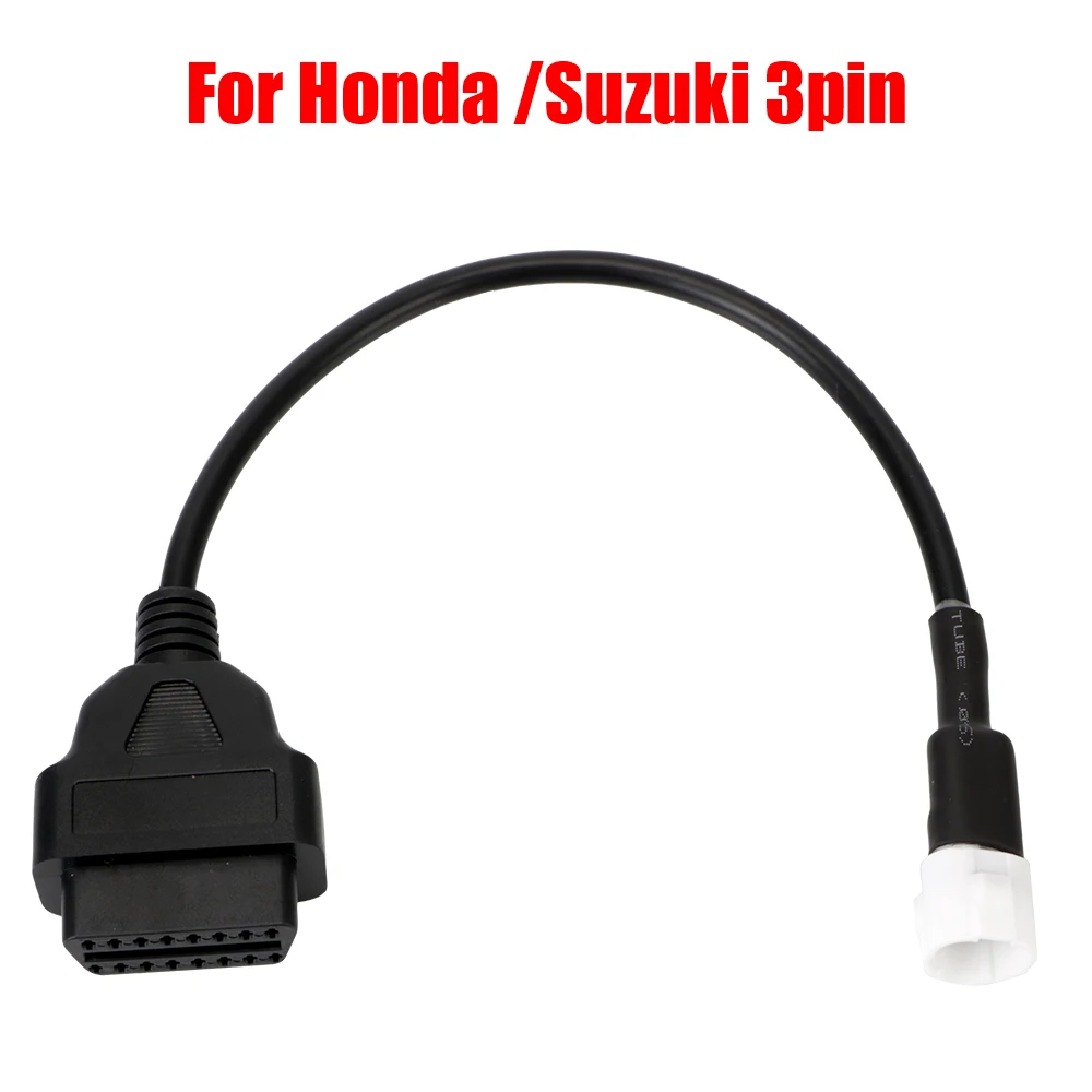 3Pin Adapter Motorcycle OBD2 Diagnostic Tools Cable Converter Motobike Accessories For Honda Suzuki YFZ R6 R1 MT 07 09 Tracer