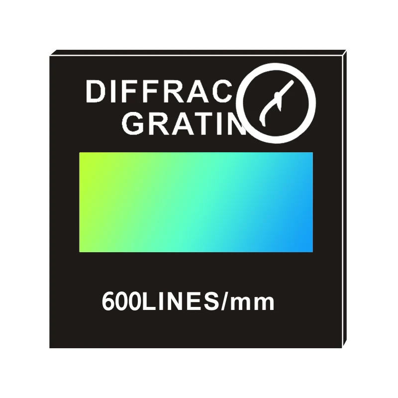 Double axis Holographic diffraction grating 600lines/mm grates Optical teaching experiment Transmission Spectroscopic analysis