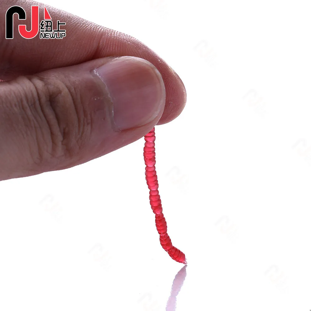 NEWUP 20g/lot mini Larva Soft Lures 3cm soft worms Carp Killer bionic  High Quality soft lue