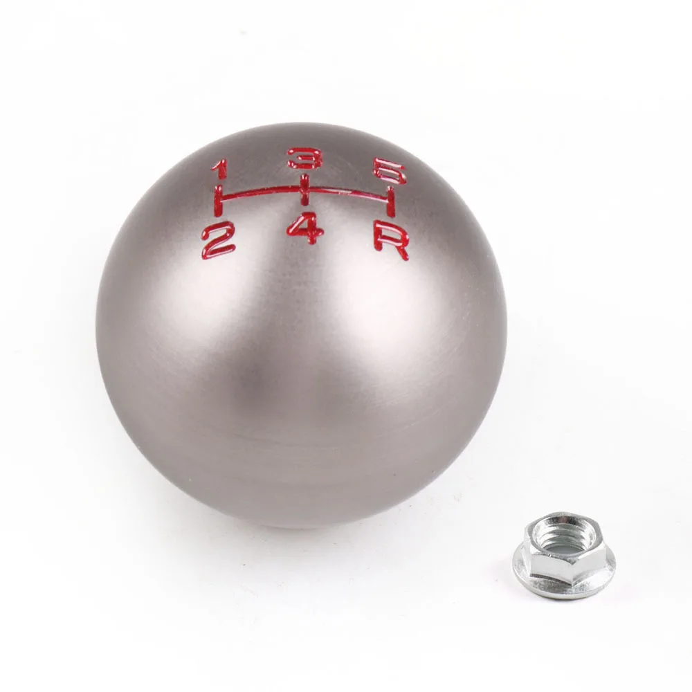 5 6 Speed Car Aluminum M10X1.5 Ball Shape Gear Shift Knob Fit For Honda Civic FD2 FN2 EP3 DC2 DC5 S2000 F20C