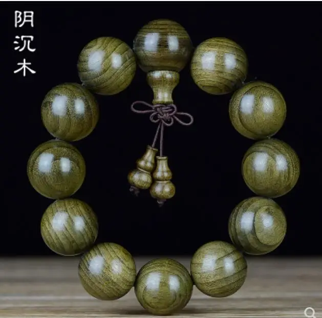 Golden Nanmu Handstring Gloomy wooden Buddha bead wooden Bracelet Couple Wenju Jewelry FactoryGenuine Selling Huge