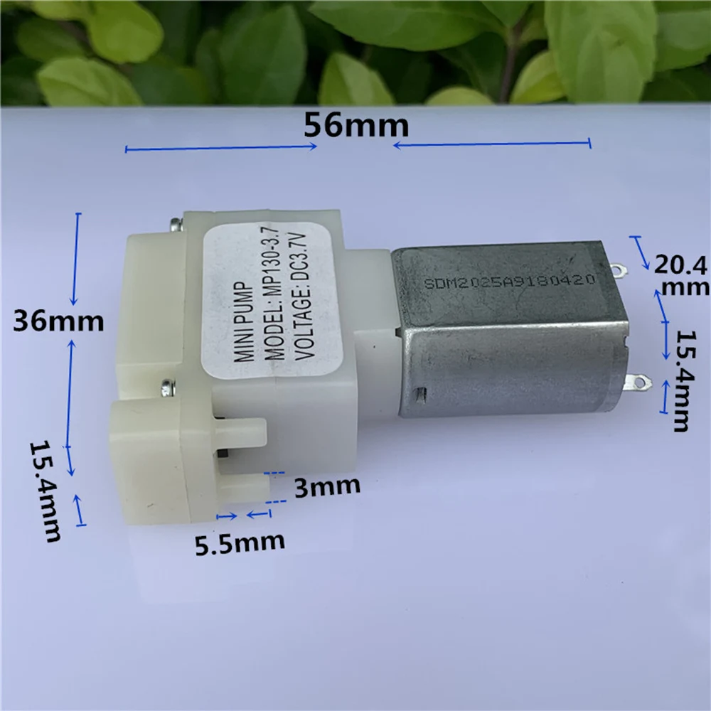 Mini MP130 Air Pump DC 3.7V 5V Double-hole Inflation Vacuum Pump Aquarium Oxygen Pump  Fish Tank Eye Protector Blood Pressure