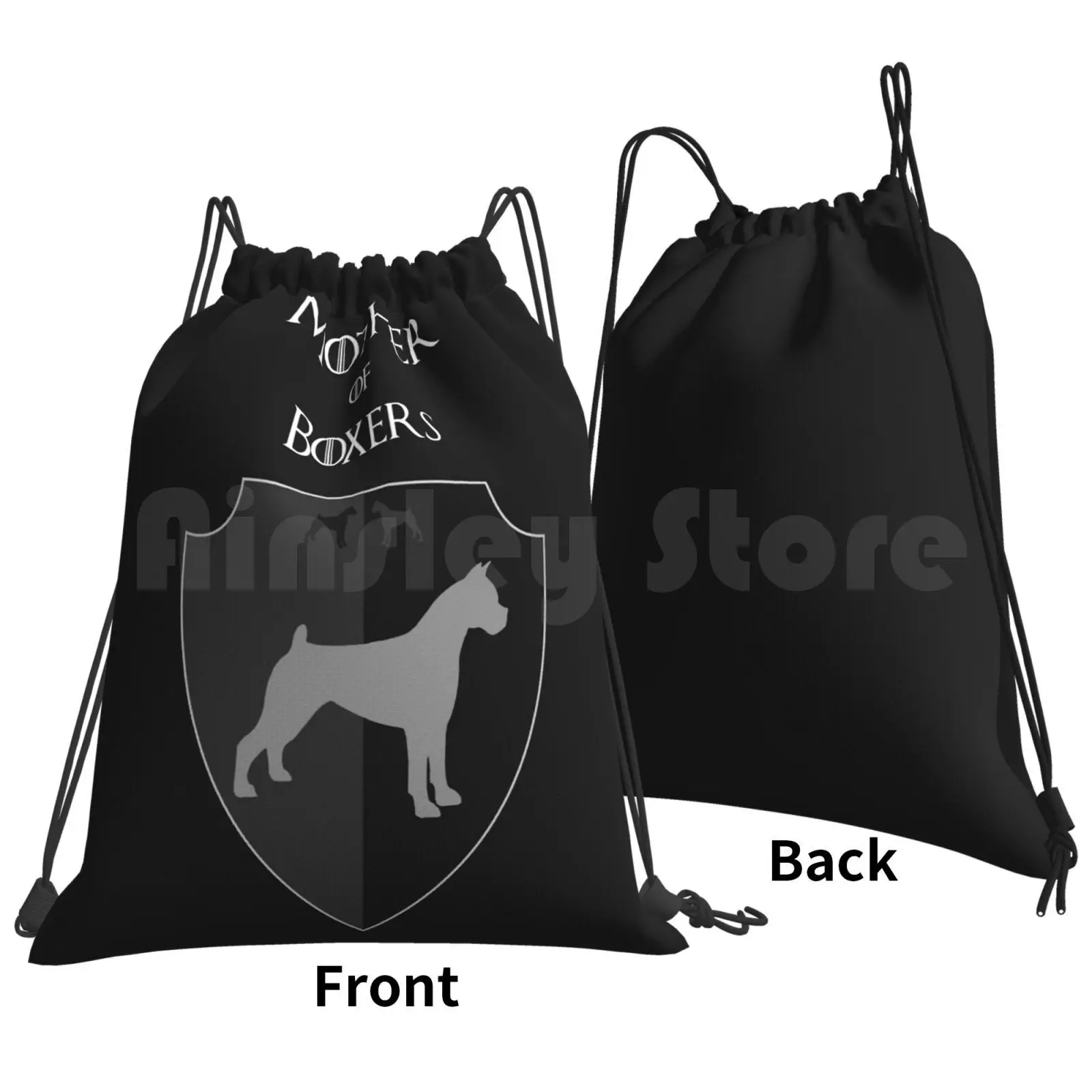 Mother Of Boxers Backpack Drawstring Bag Riding Climbing Gym Bag Boxer Boxers Boxer Dog Dog Dog Mom Furbaby Proud Dogs