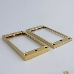 1 Set Gold Pickup Montage Ringe für Humbucker Pickups Abdeckung Rahmen Flache Top Set Ersatz Elektrische Gitarre oder Bass