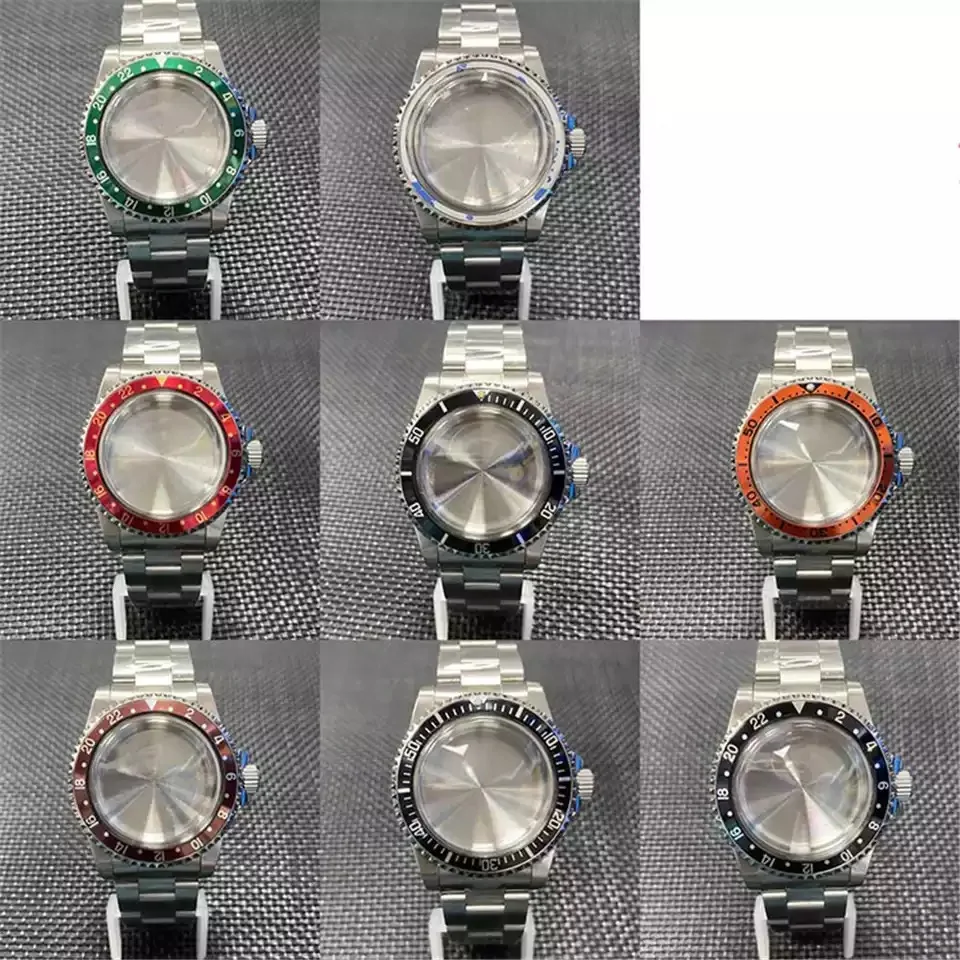 

39.5mm Stainless Steel Retro Watch Case + Watch Strap Watch Accessories Sets Suitable for NH35A/NH36/4R36 Movements