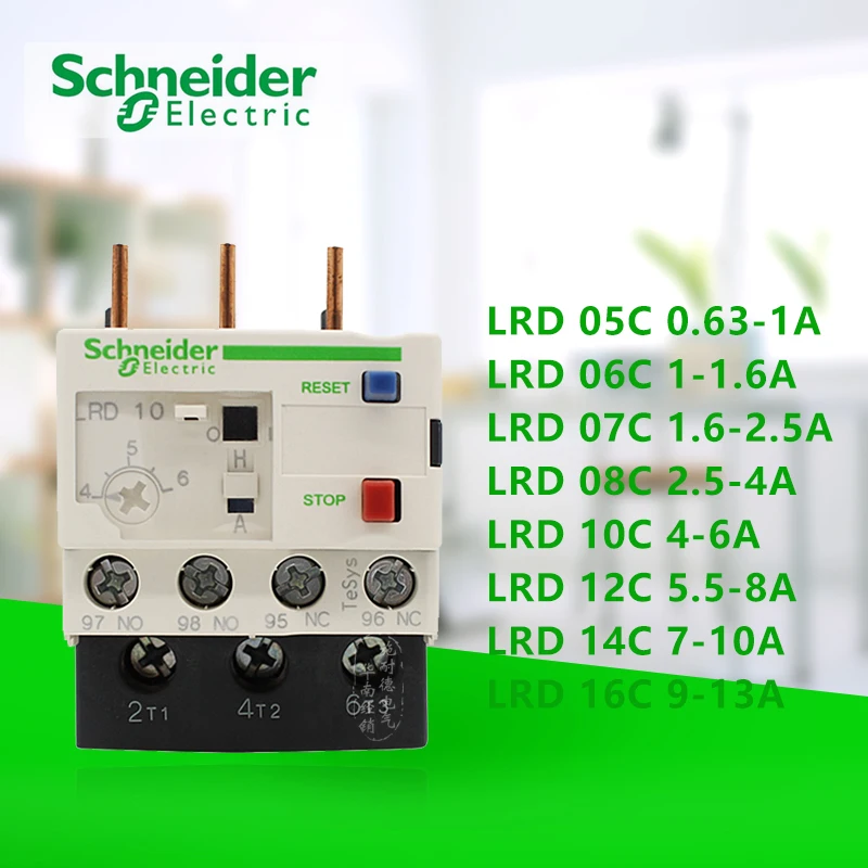 Imagem -02 - Schneider Térmico Sobrecarga Relé Lrd03c Lrd04c Lrd05c Lrd06c Lrd07c Lrd08c Lrd10c Lrd12c Lrd14c Lrd16c Relé Térmico