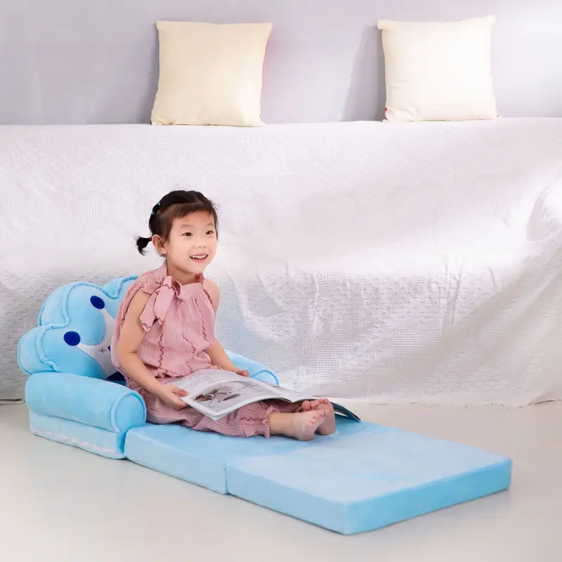 Children Folding Small Sofa Bed Nap Cartoon Cute Lazy Lying Seat Stool Removable and Washable Kids Sofa Kids Chair