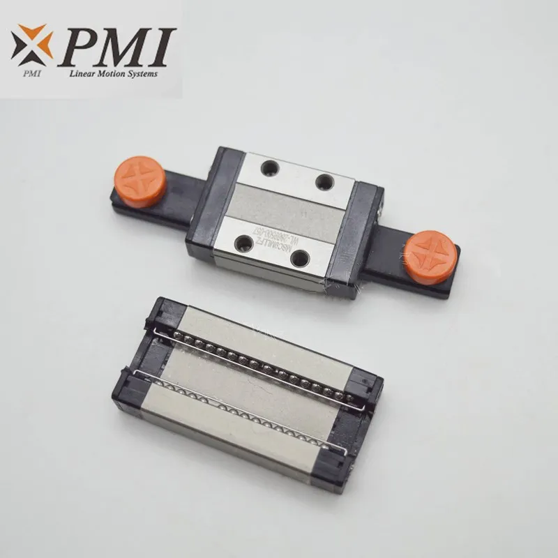 1 st PMI roestvrijstalen lineaire rail MSC9 200 250 300 350 400 450 500 550 mm MSC9R gids + 1 st MSC9M LLFC blok vervoer CNC deel