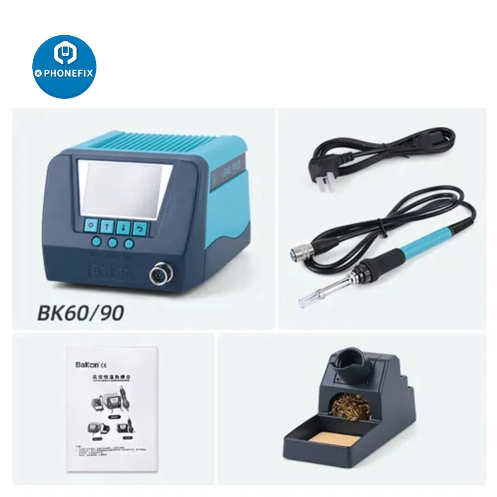 BAKON 60W / 90W Soldering Station LED Display BGA Rework Station Electric Soldering Iron For Phone SMD PCB IC Chip Repair Tools