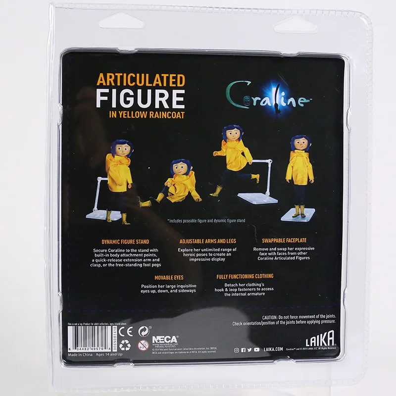 NECA Coraline & The Secret Door – figurine d'action, modèle de personnage de dessin animé, jouets de Collection, poupée, bureau