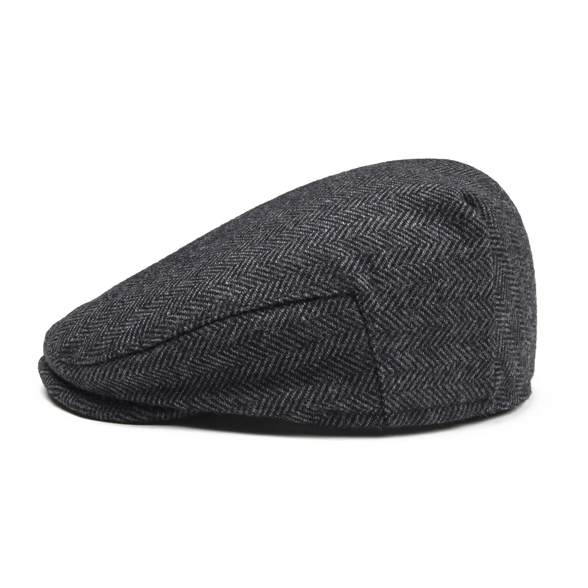 JANGOUL Kids Flat Caps Herringbone Woolen Tweed Small Size Boy Girl Newsboy Caps Infant Toddler Youth Beret Hat for Children