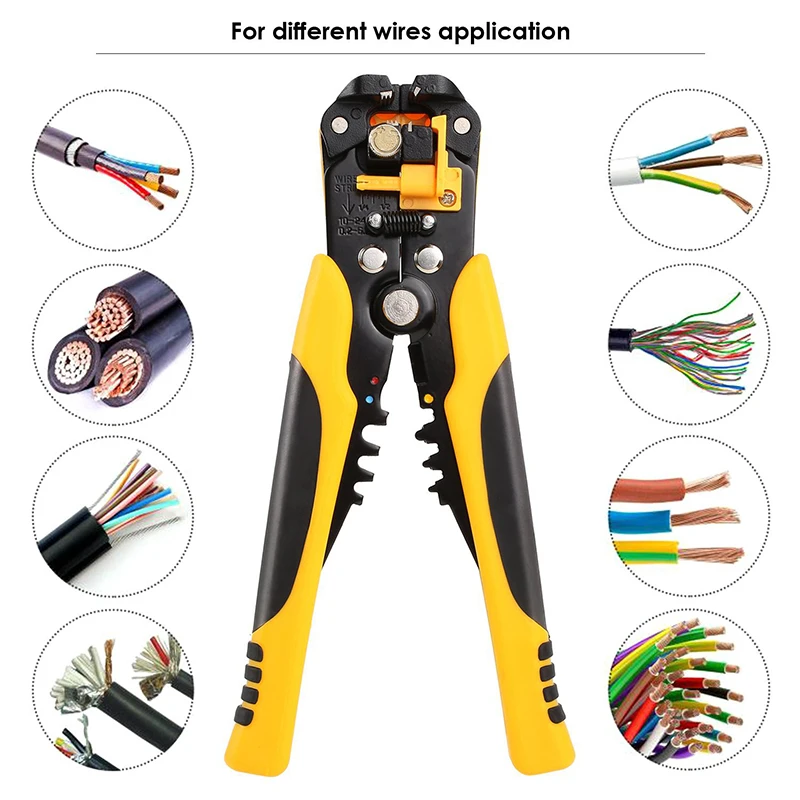 

Stripping Multifunctional Wire Pliers 0.25-6mm2 Cable Cutting Crimping Terminal High Precision Full-Automatic Srimpper Tool