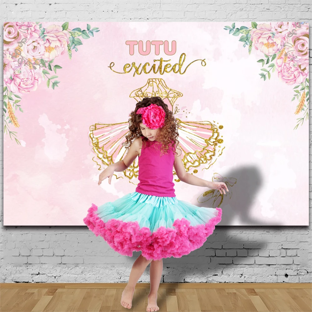 Swan Ballet Dancer Baby Girl Birthday Photography Backdrops Butterfly Party Decor Portrait Photographic Background Photo Studio