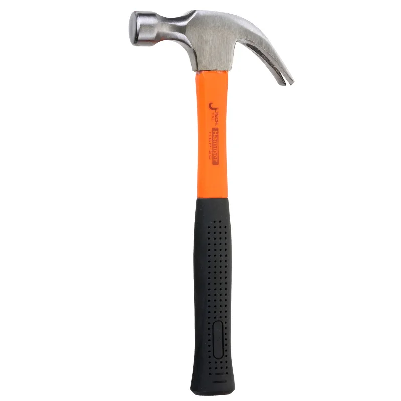 Claw Hammer Fiber Glass Handle Carton Steel Forged Mallet Nailing Woodworking DIY Nail Striking Construction Household Tools