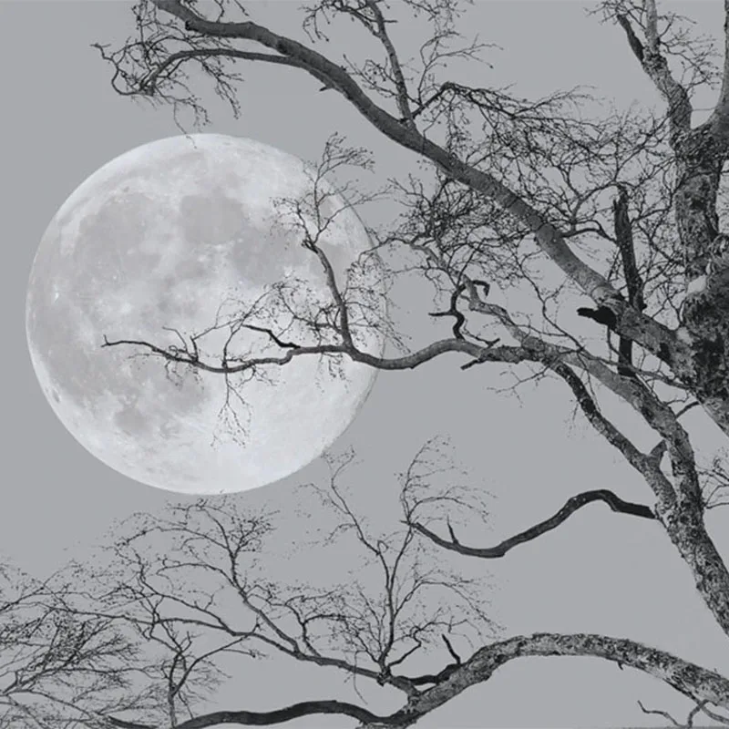 Custom Mural Wallpaper Personalized Modern 3D Branch Moon Tree Background Wall Painting Living Room Bedroom Home Decor Wallpaper