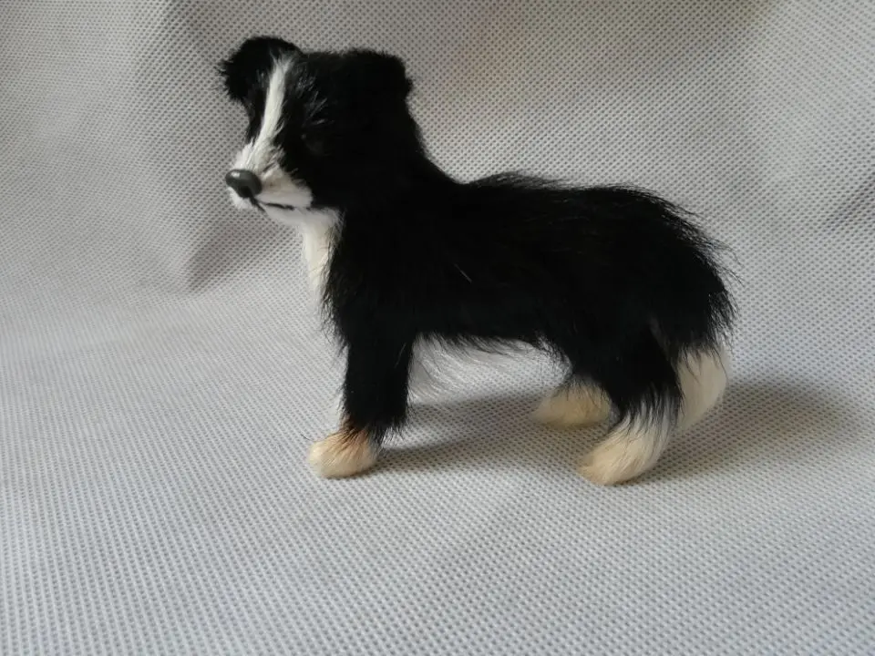 simulation dog Border Collie model polyethylene& fur 10x8cm handicraft,prop,home Decoration toy xmas gift b3624