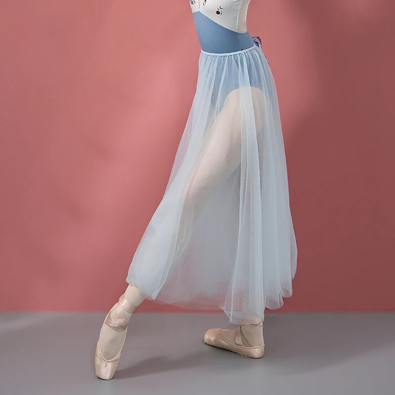 Tutu de Ballet pour femmes, jupe de danse, longue, romantique, en Tulle