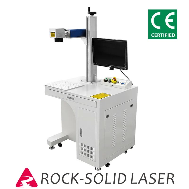 60W 70W 100W Fiber Laser Marker 20W 30W 50W MOPA Q-switch Engraving Machine for Metal Jewelry Rotate Marking CE Certified