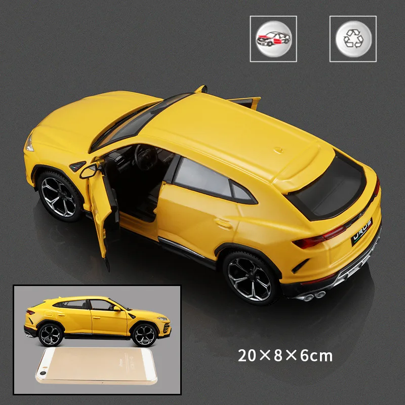 Maisto 1:24 Lamborghini Simulation alloy super toy car model For  with Steering wheel control front wheel steering toy car