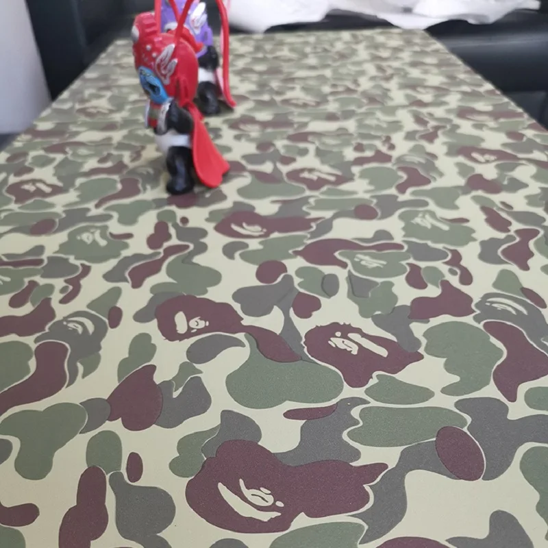 Papel tapiz con diseño de camuflaje japonés para decoración de dormitorio, tapiz de estilo hip hop europeo con pegamento, para tienda de ropa y