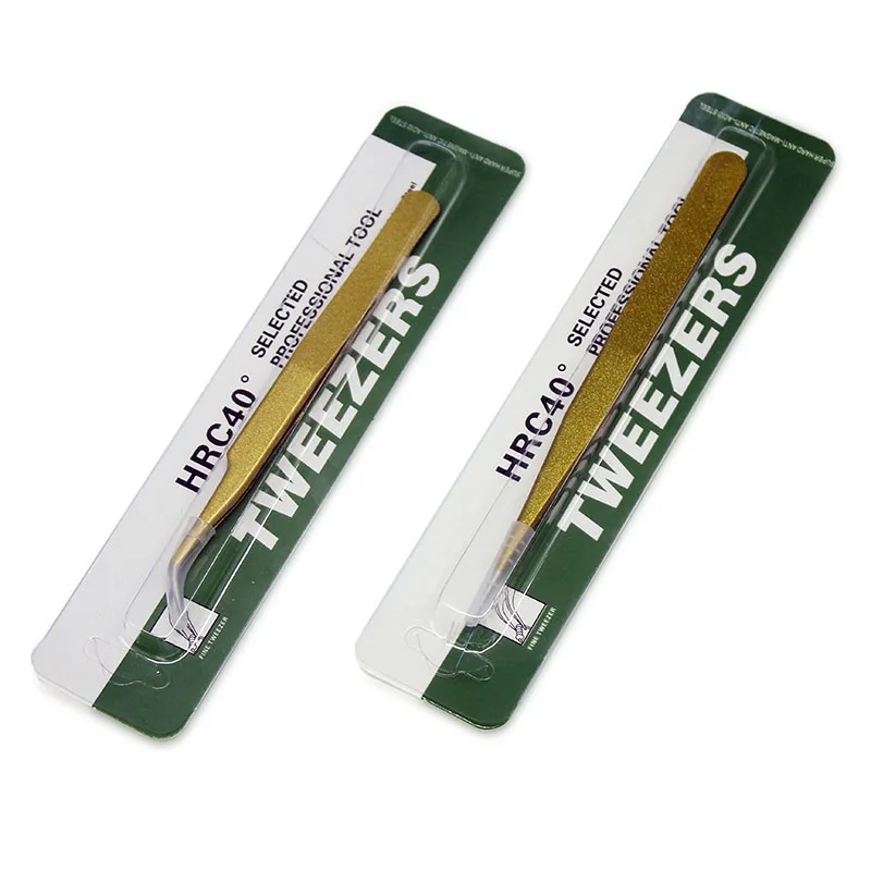 4 قطعة جديد الفولاذ المقاوم للصدأ الصناعية مكافحة ساكنة كاذبة رمش منحني الملقط أدوات ماكياج نوعية ممتازة مجانية