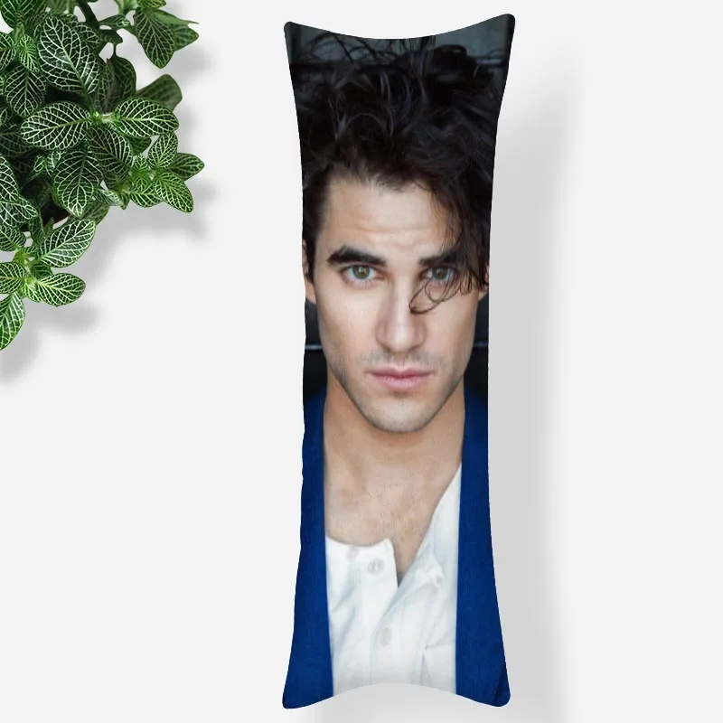 

Custom Darren Criss Pillowcase Printed Satin Fabric Pillow Cover Rectangular Zipper Kawaii Body Cover Dropshipping 1102