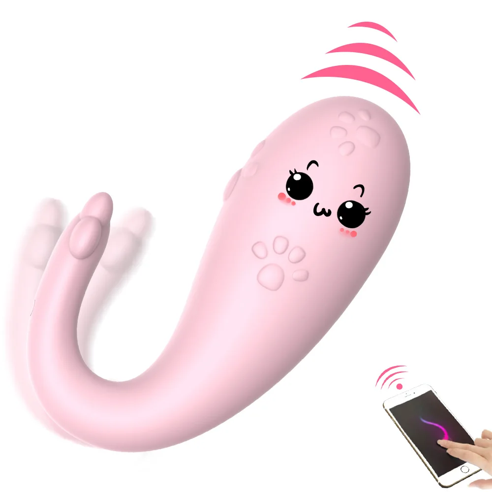 8 Frequency Wireless Remote control APP Bluetooth Monster Pub Vibrator G-spot Massage USB charging Sex Toys for Women Silicone