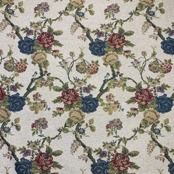 Tessuto floreale Vintage tessuto Jacquard di fascia alta tessuto ciniglia 280cm divano sedia tappezzeria interni per la casa Beige confezione da 1 metro