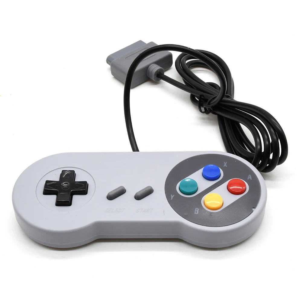 Gamepad 16 Bit Controller AV cable for Super Nintendo SNES System Console Control Pad