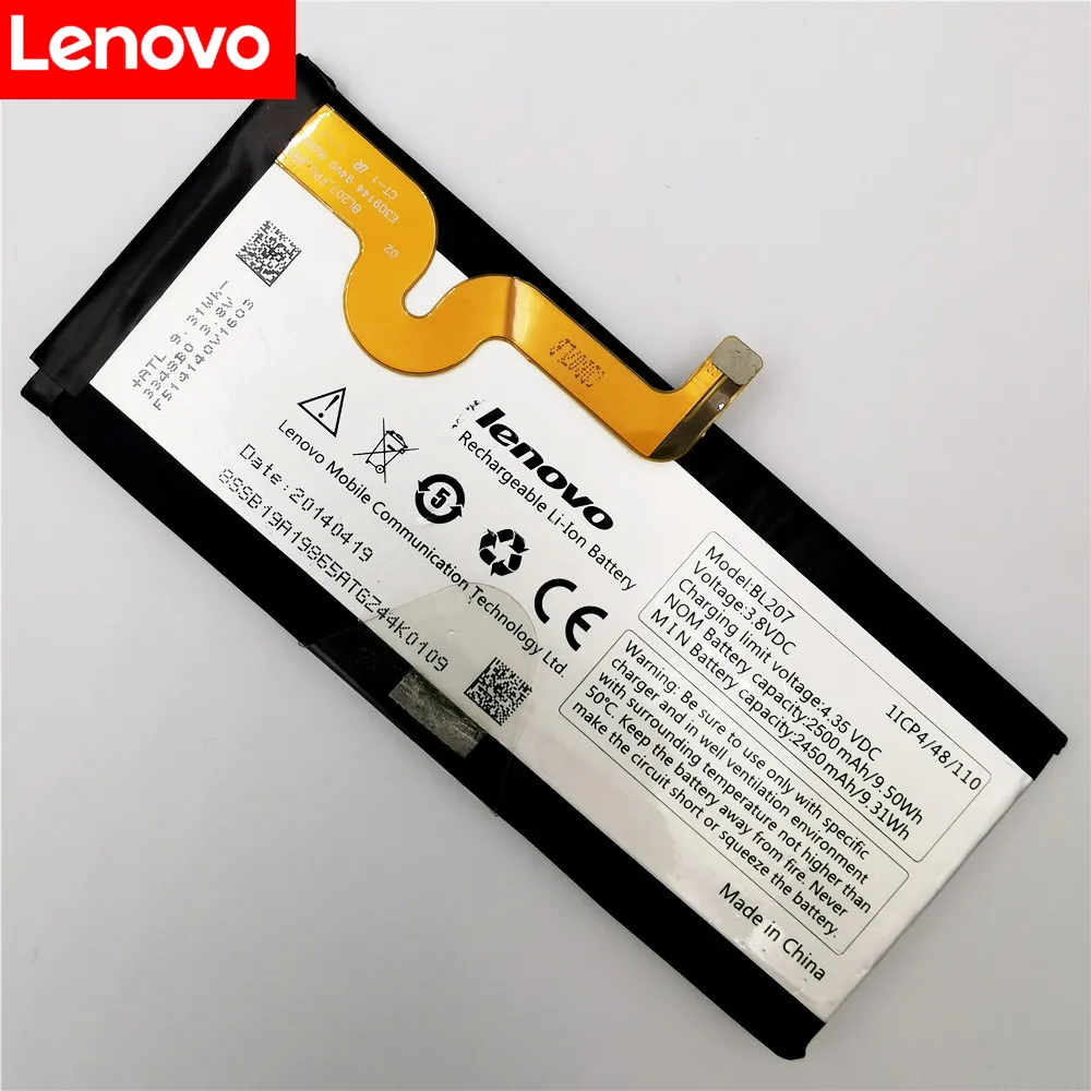 

BL207 2500mAh Battery Replacement For Lenovo K900 Cell phone lenovo k900 battery +Tracking Number