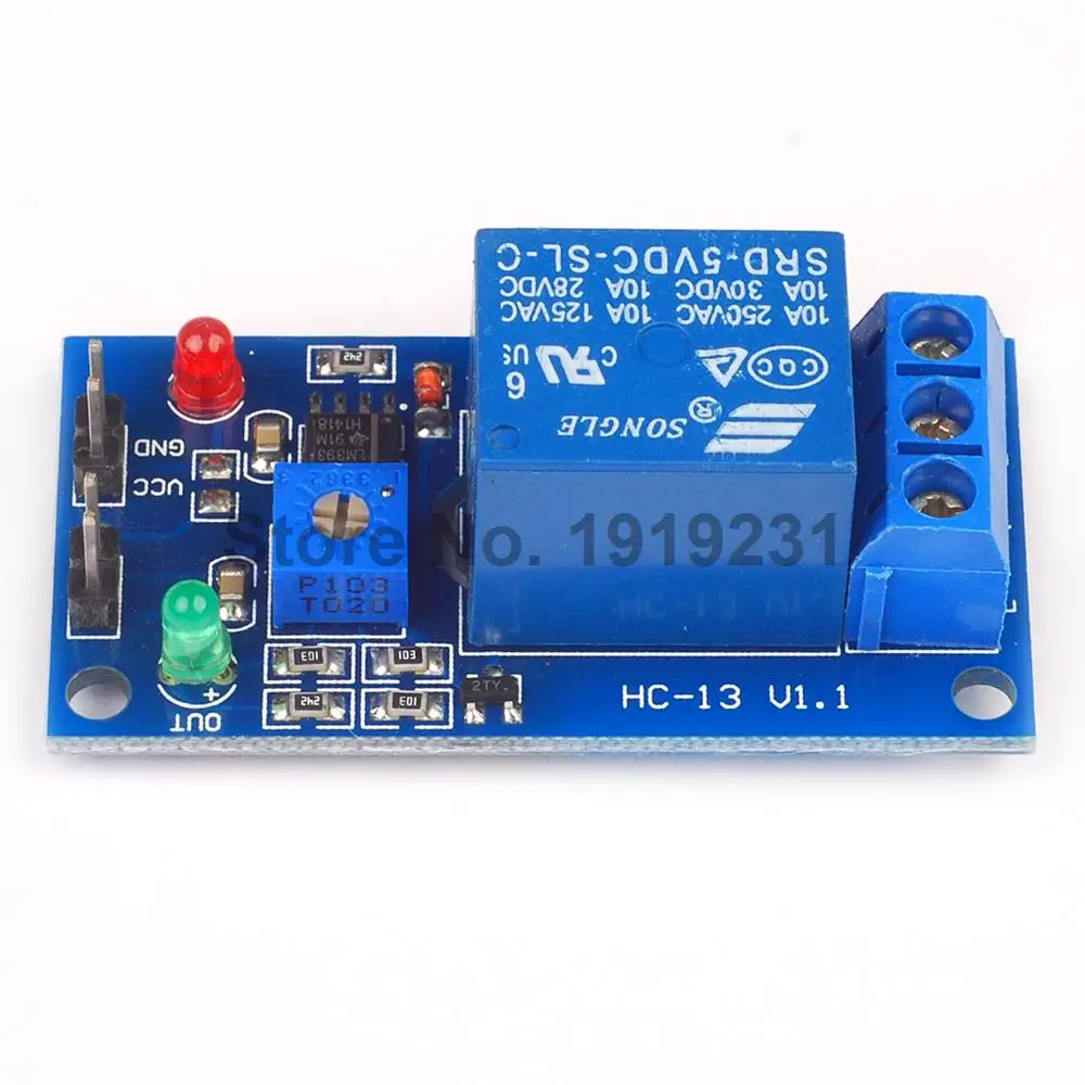 1 Channel Raindrop Sensor Relay Module 5V