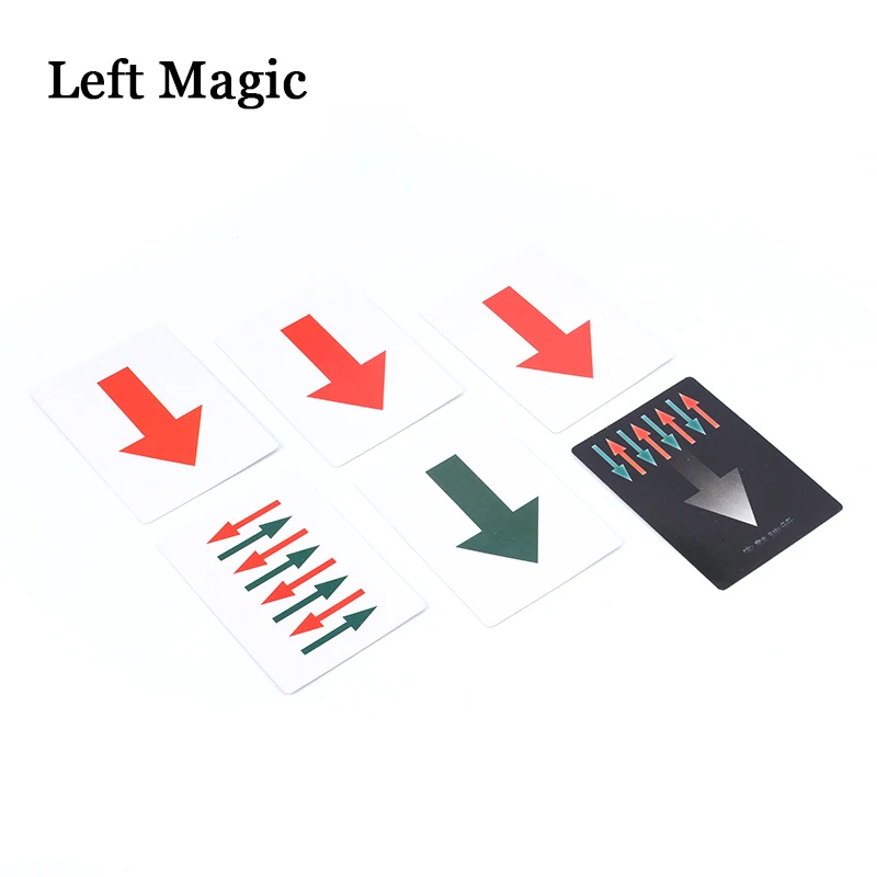 Amazing Arrow Card Set Magic Tricks Card Arrow Change Close Up Magic Gimmick Props Classic Toys Accessories Comedy