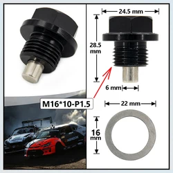 Universal M16*1.5 M8*1.25 Engine Dress Up Magnetic Oil Drain Plug Package/Oil Sump Drain Plug