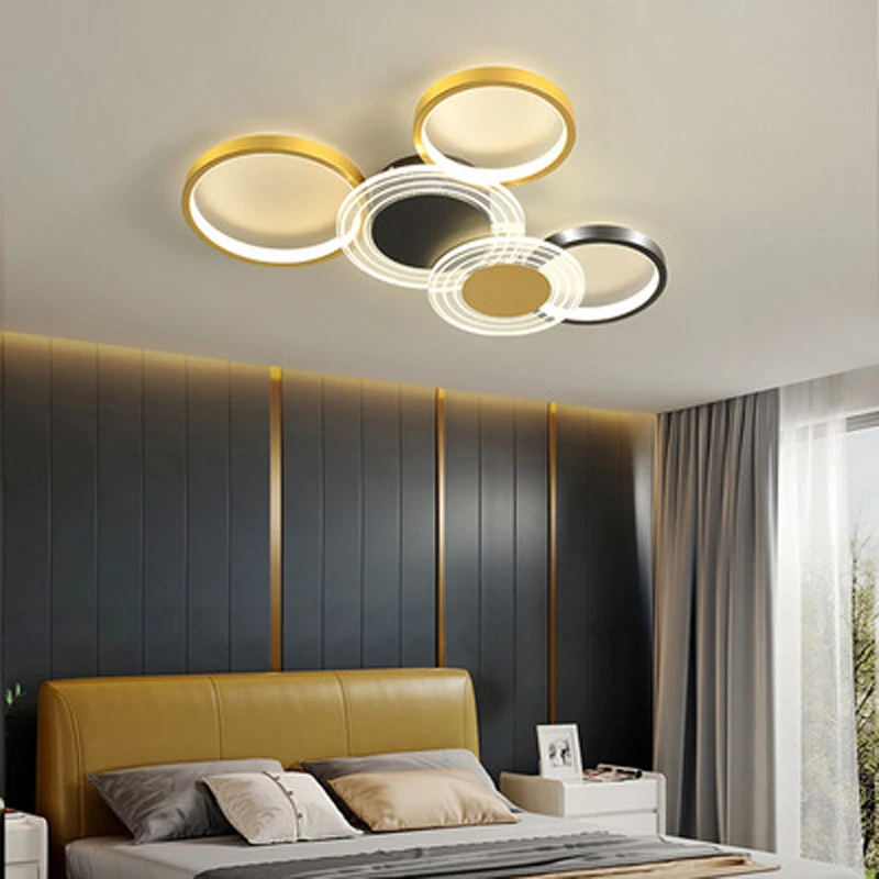 

Modern style ring LED bedroom living room ceiling lamp study balcony lighting children's room high-end lamps