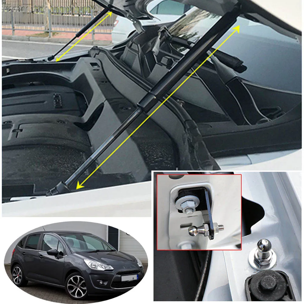 

For Citroen C3 2009-2016 Front Hood Bonnet Modify Gas Struts Shock Damper Lift Supports Absorber