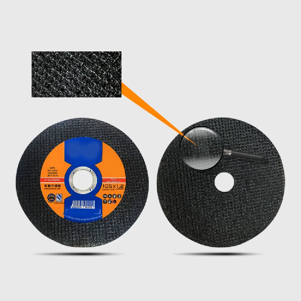 10pcs 105mm 앵글 그라인더 수지 그라인딩 휠 디스크 더블 메쉬 얇은 금속 스테인레스 스틸 커팅 디스크