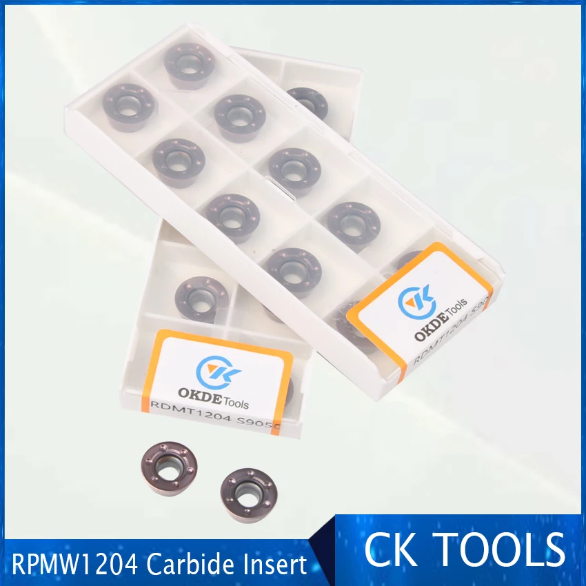 

50Pcs Milling RPMW1003 RPMW1204 Carbide inserts Cutting Tool CNC EMR face mill cutter for stainless steel material