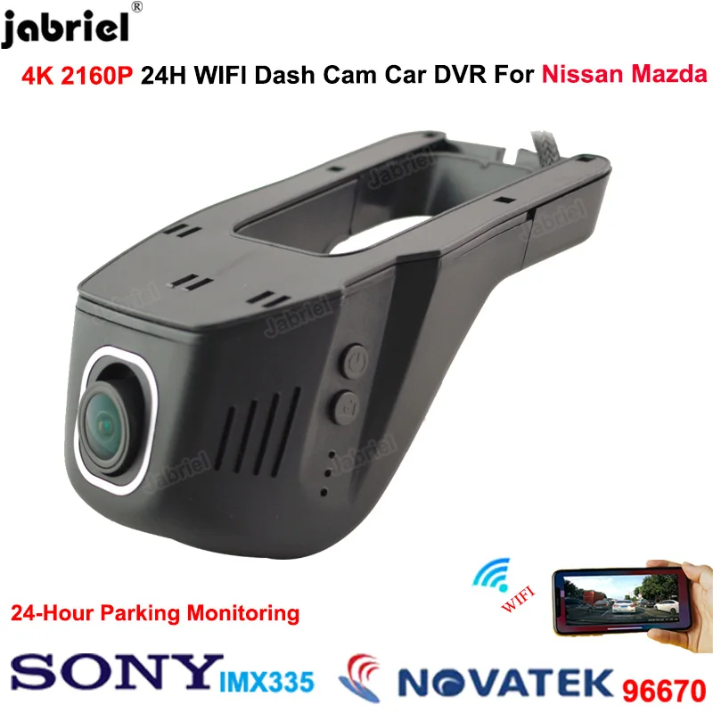 

4K Dash Cam Car DVR Camera for Nissan qashqai juke x trail Rogue Ariya Micra Armada Kicks Frontier Sentra for Mazda 3 6 2 cx-5