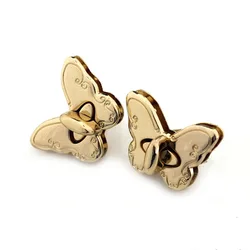 1pcs Metal Butterfly Shape Turn Lock Fashion Twist Lock For DIY Handbag Bag Purse Luggage Hardware Closure Bag Parts Accessories