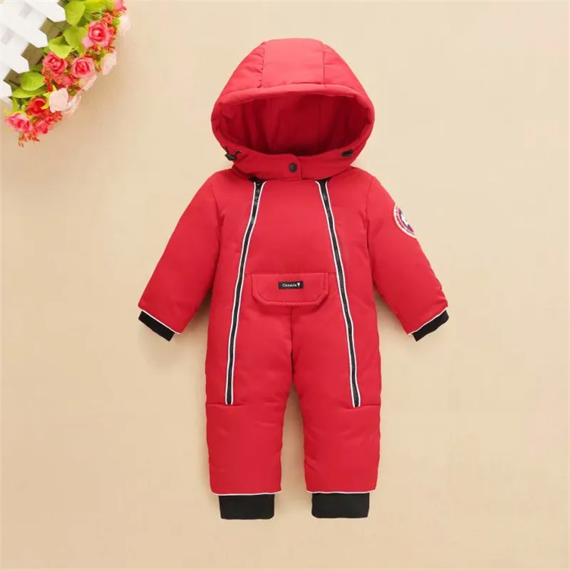 IYEAL Children Baby Clothes Winter Snowsuit Duck Down Romper Outdoor Toddler Girls Overalls for Boys Kids Jumpsuit 1-4 Years