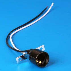 1pcs 30cm Long Cable US/European Standard E17 Lamp holder light disinfection accessories 10V3W insulation Bakelite lamp base .