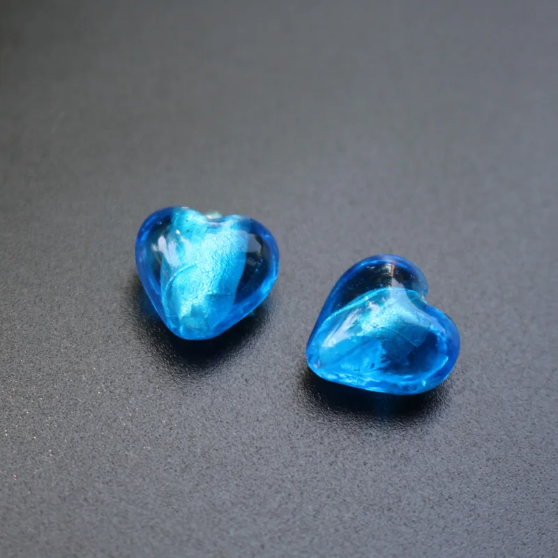 12mm Herzperlen, lampeffektveredelte Glasperlen, rot-rosa Mischung für Schmuckherstellung, Schmuckzubehör, weiße Accessoires, DIY Bijoux – Detail 13