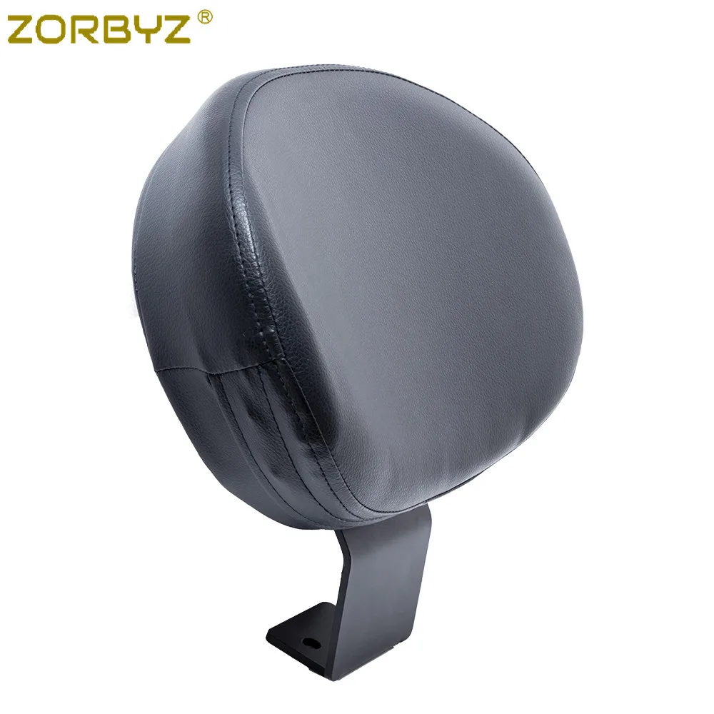 ZORBYZ Motorcycle Black Driver Rider Backrest Cushion Pad For Suzuki Boulevard C50 VL400 VL800