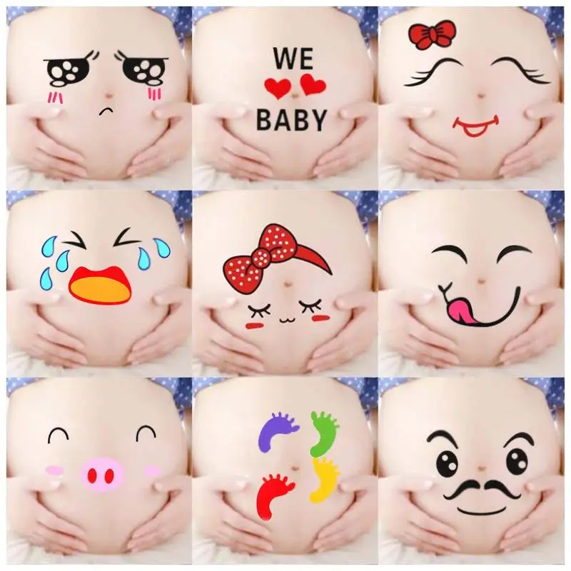 1pc For Pregnant Women Maternity Photo Props Pregnant Recovery Pregnancy Belly Photographs Stickers Pregnant Women Accessories