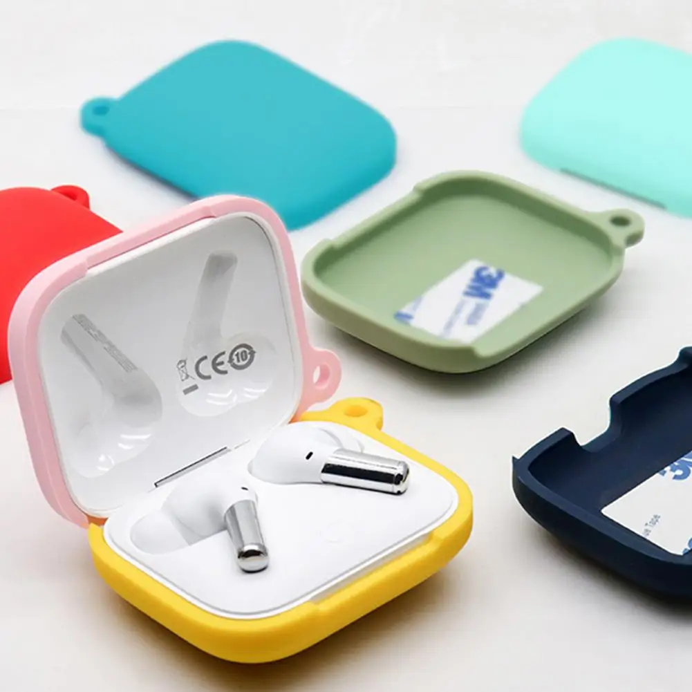 กรณีซิลิโคนสำหรับ OnePlus ชุดหูฟังป้องกันผิวสำหรับ OnePlus Buds Pro หูฟัง Anti-Lost บลูทูธที่รองรับ