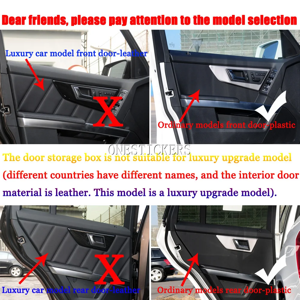 Car Accessories Center Console Armrest Box+Door Storage Box For Mercedes Benz GLK Class X204 GLK200 220 250 300 350 2008-2015