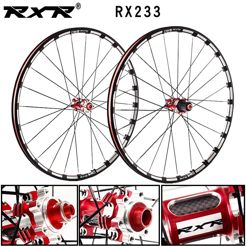 Rxr rodas de bicicleta off road para mountain bike, rodas de bicicleta em carbono 26 