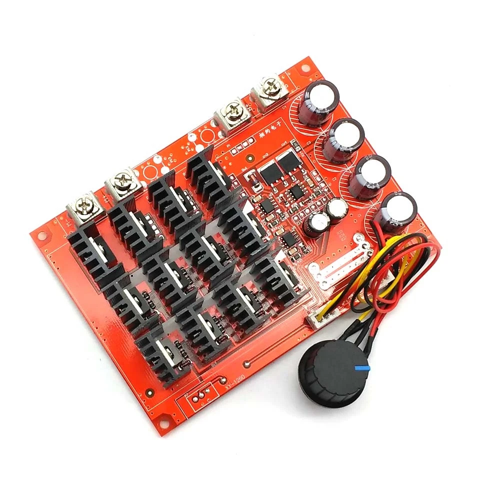 Dc 10-50v pwm dc controlador de velocidade do motor 3000w (max.) 12v 24v 36v 40v 50v 60a interruptor de velocidade