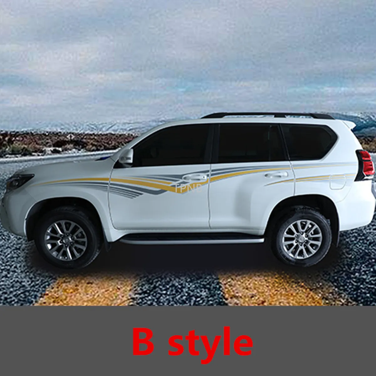 Body Sticker Pull for Toyota Land Cruiser Prado 150 2010 2011 2012 2013 2014 2015 2016 2017 2018 2019 2020 Accessories